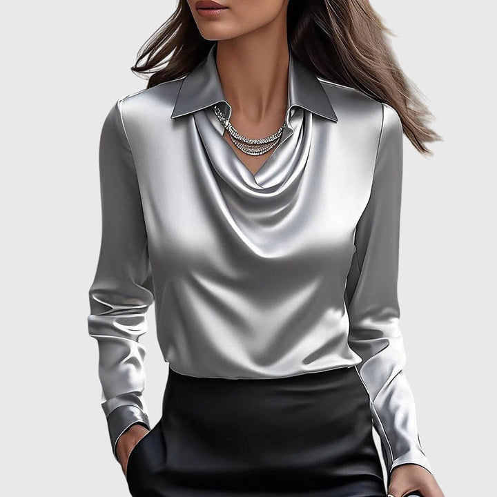 Aisha™ | Luminous Fluid Blouse
