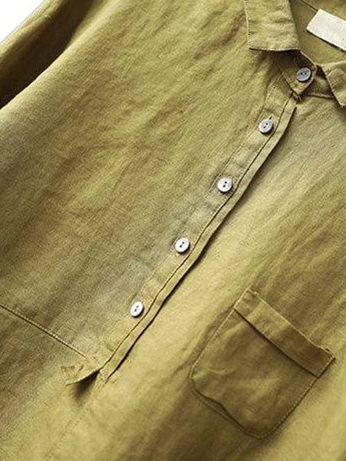 Elvie | Elegancka Letnia Bluzka z Lnu