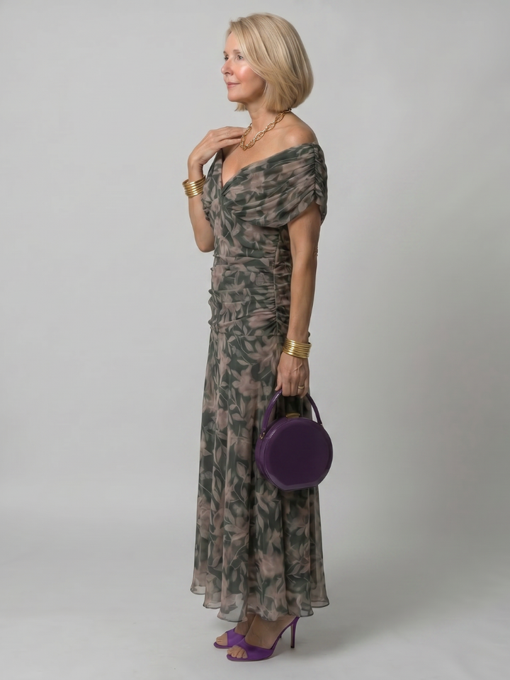 Calen | Sukienka Midi Off Shoulder