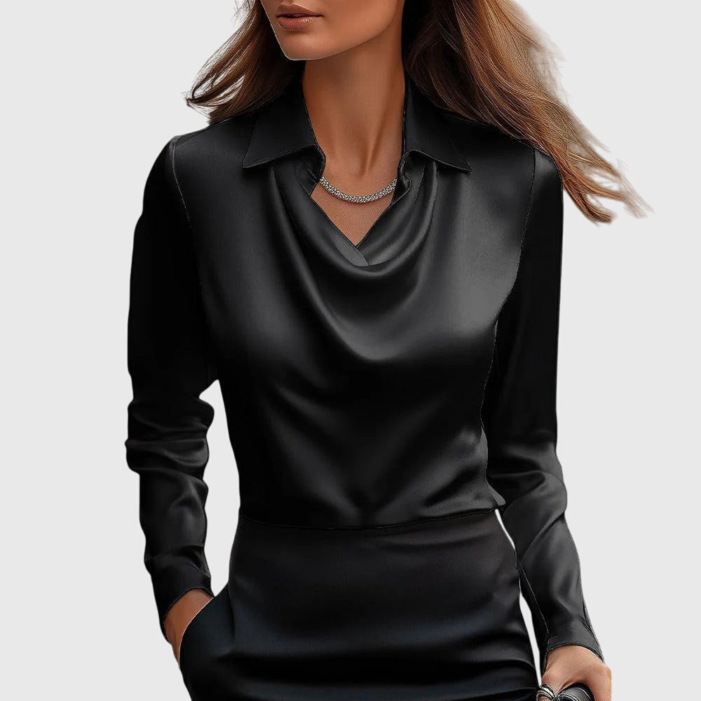 Aisha™ | Luminous Fluid Blouse