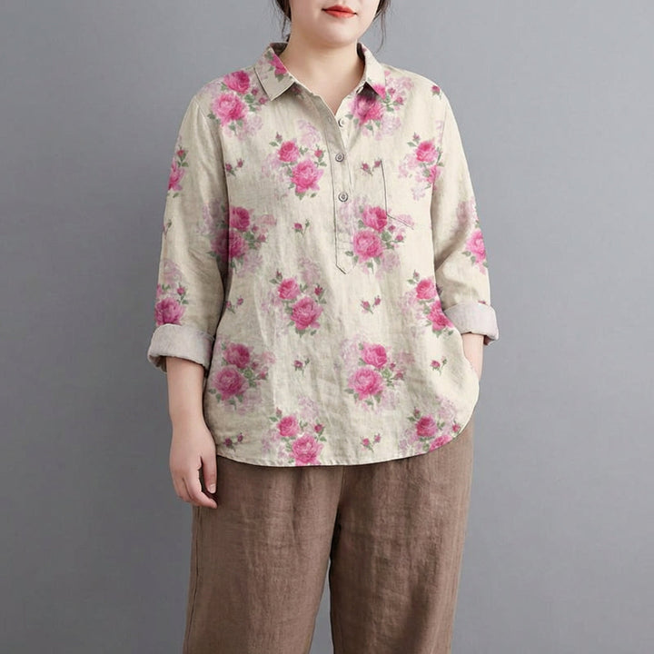 Claire™ | Elegancka lniana bluzka na lato
