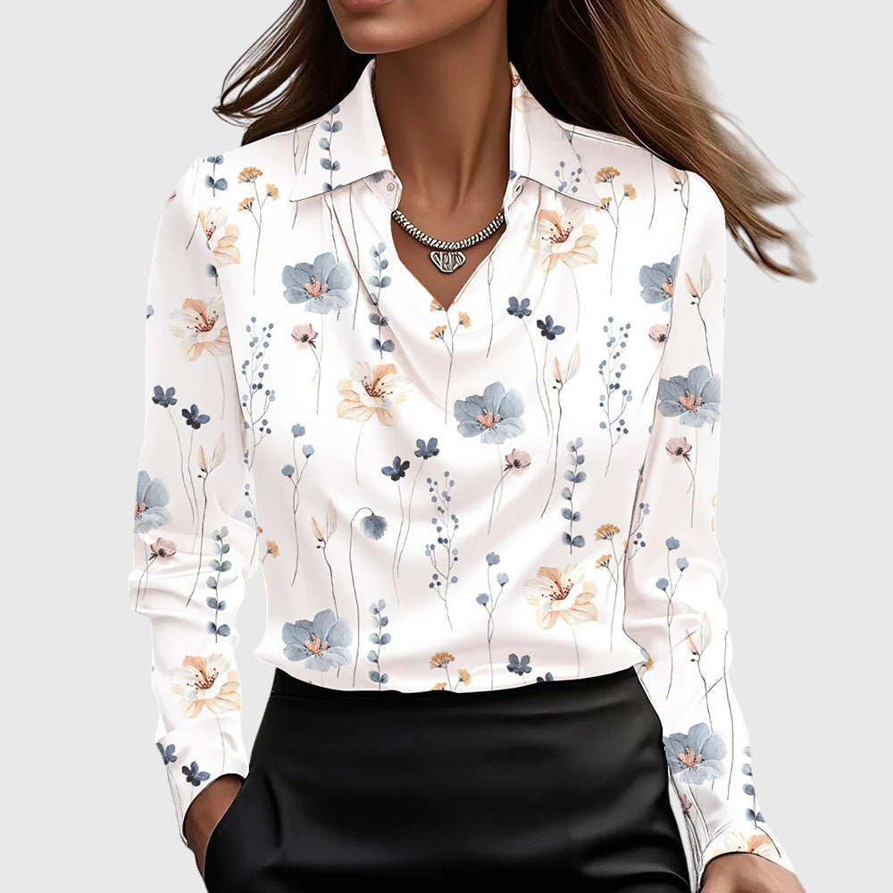 Aisha™ | Luminous Fluid Blouse