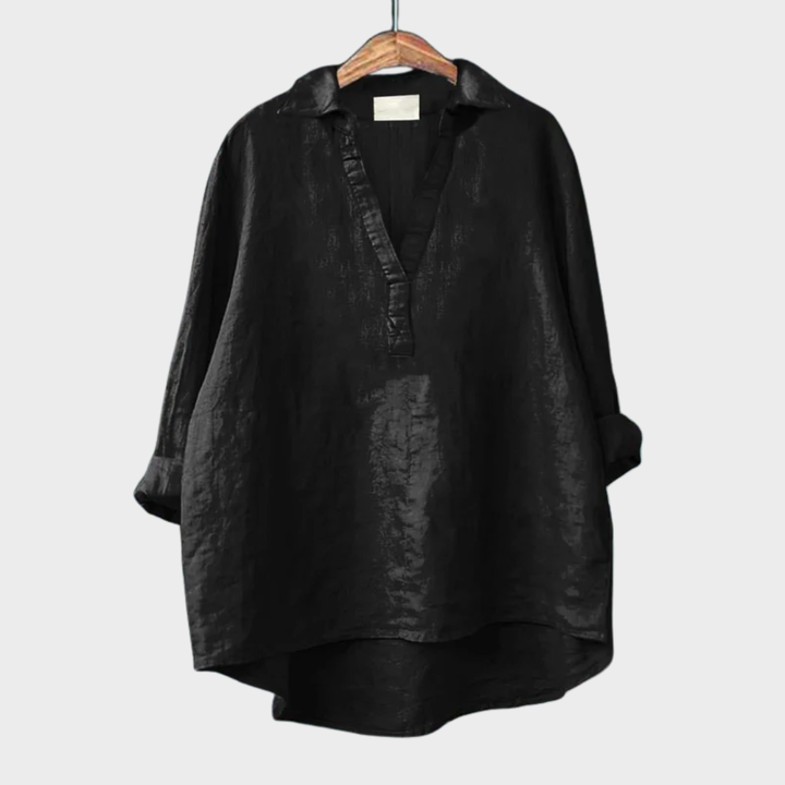 Andrea | Elegancka Letnia Bluzka z Lnu