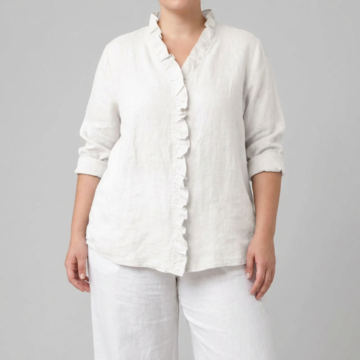 Eline™ | Elegancka lniana bluzka na letnie dni