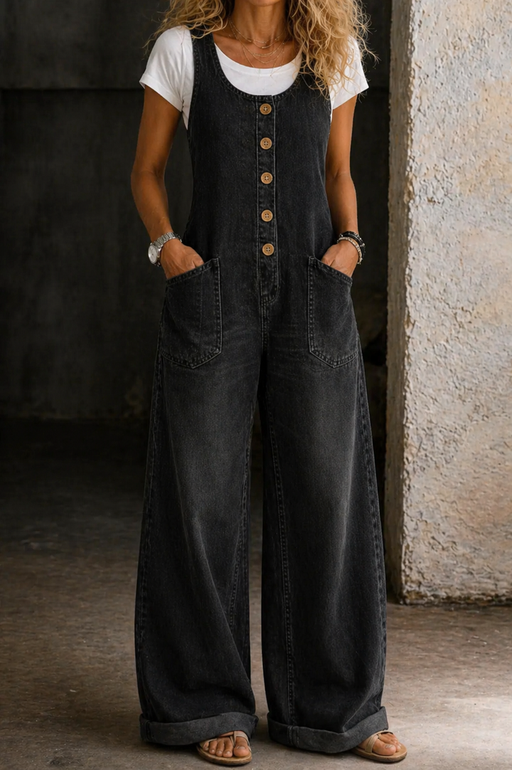 Bethany | Vintage Prane Bawełniane Ogrodniczki