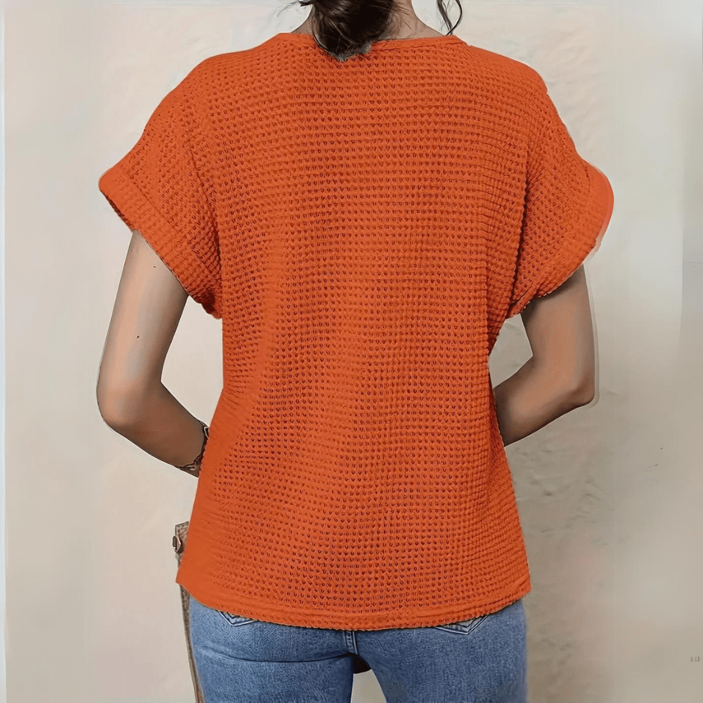 Esmie™ | Boho Chic Top with Intricate Cut-Out Details