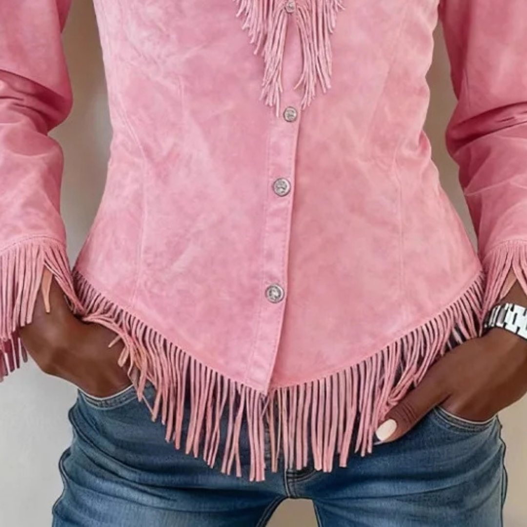 Agatha™ | Suede Fringe Top