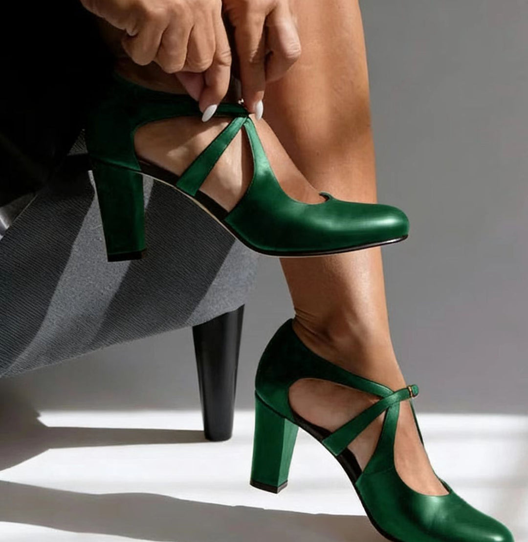 Camille | Eleganckie Skórzane Obcasy