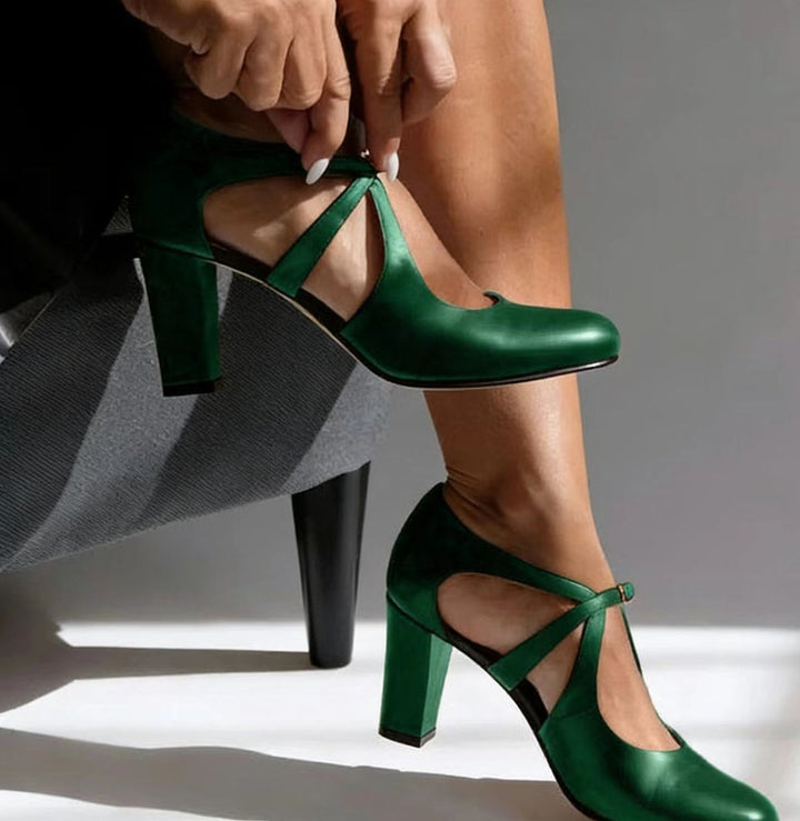 Camille | Eleganckie Skórzane Obcasy