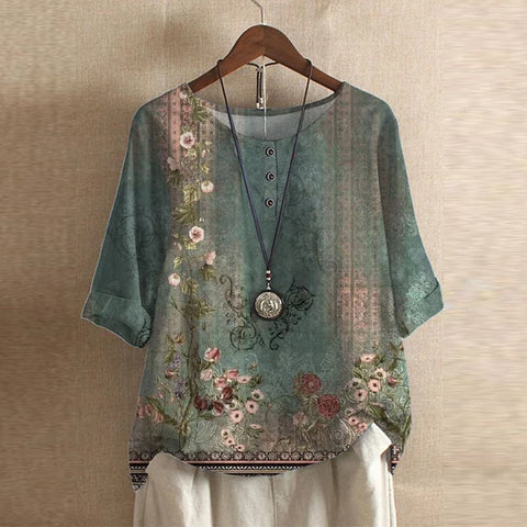 Dakota™ | Retro Print Blouse