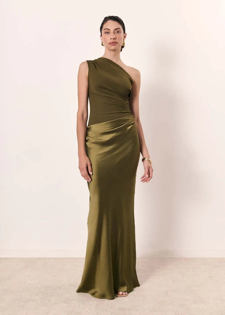 Sukienka maxi z satyny Guilt