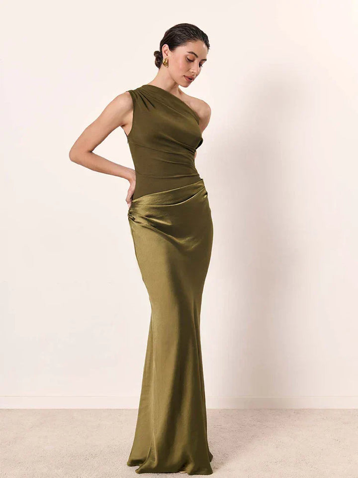 Sukienka maxi z satyny Guilt