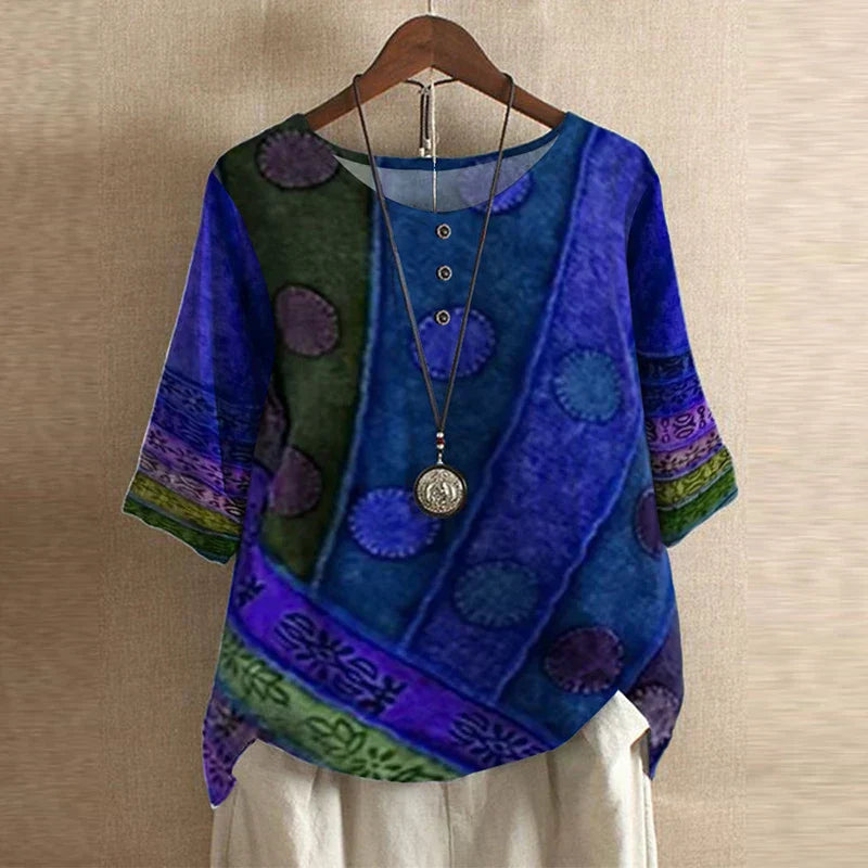 Dakota™ | Retro Print Blouse