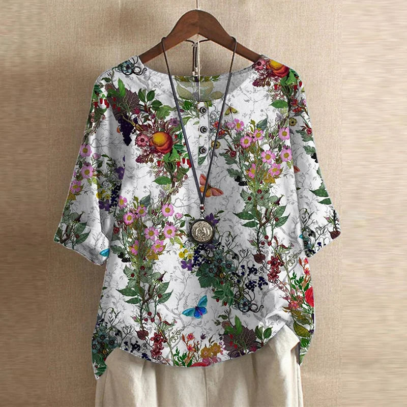 Dakota™ | Retro Print Blouse