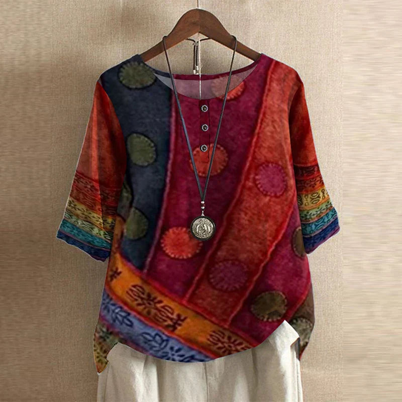 Dakota™ | Retro Print Blouse