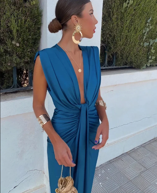 Elegancka plisowana sukienka