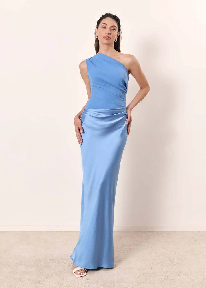 Sukienka maxi z satyny Guilt