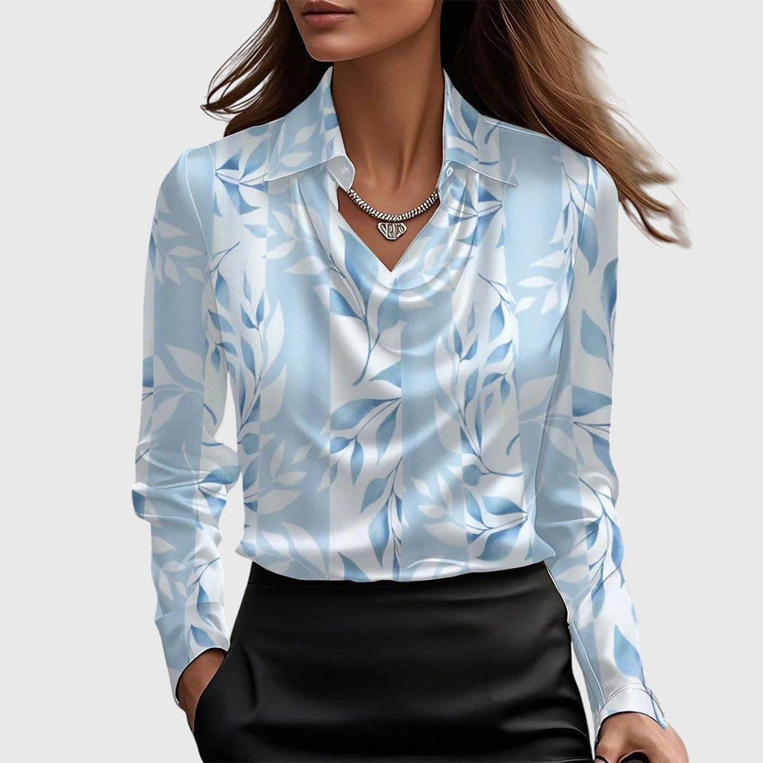 Aisha™ | Luminous Fluid Blouse