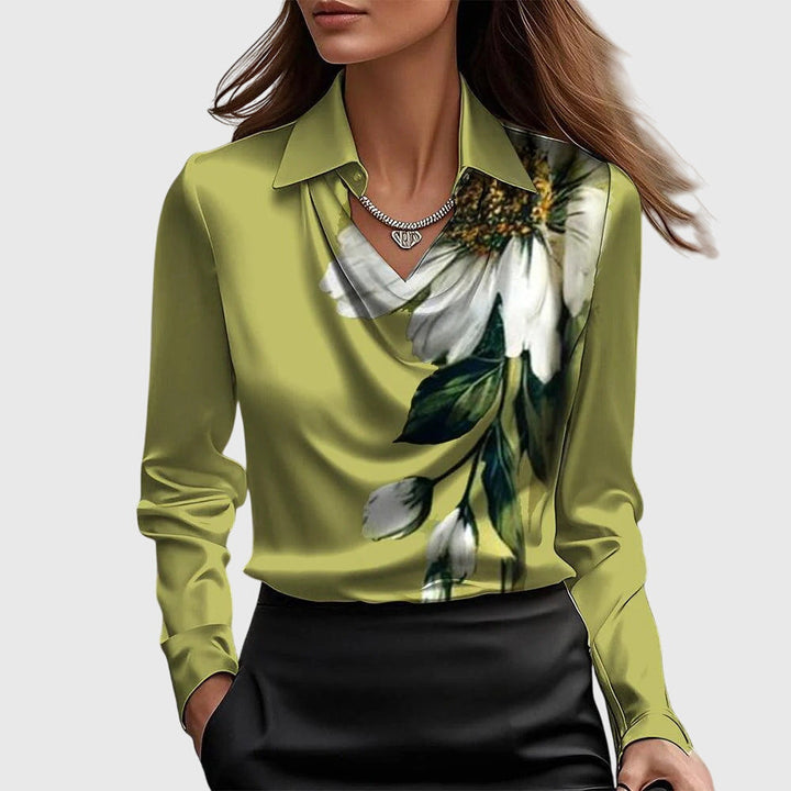 Aisha™ | Luminous Fluid Blouse