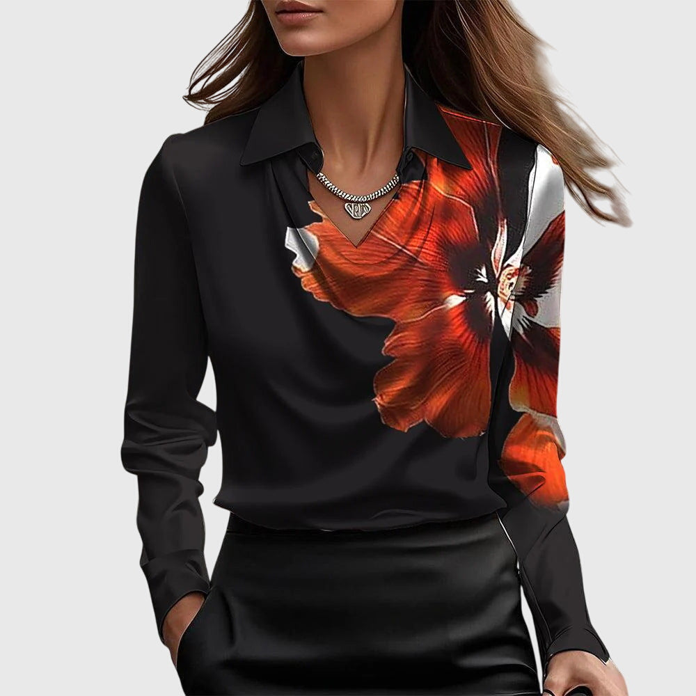 Aisha™ | Luminous Fluid Blouse
