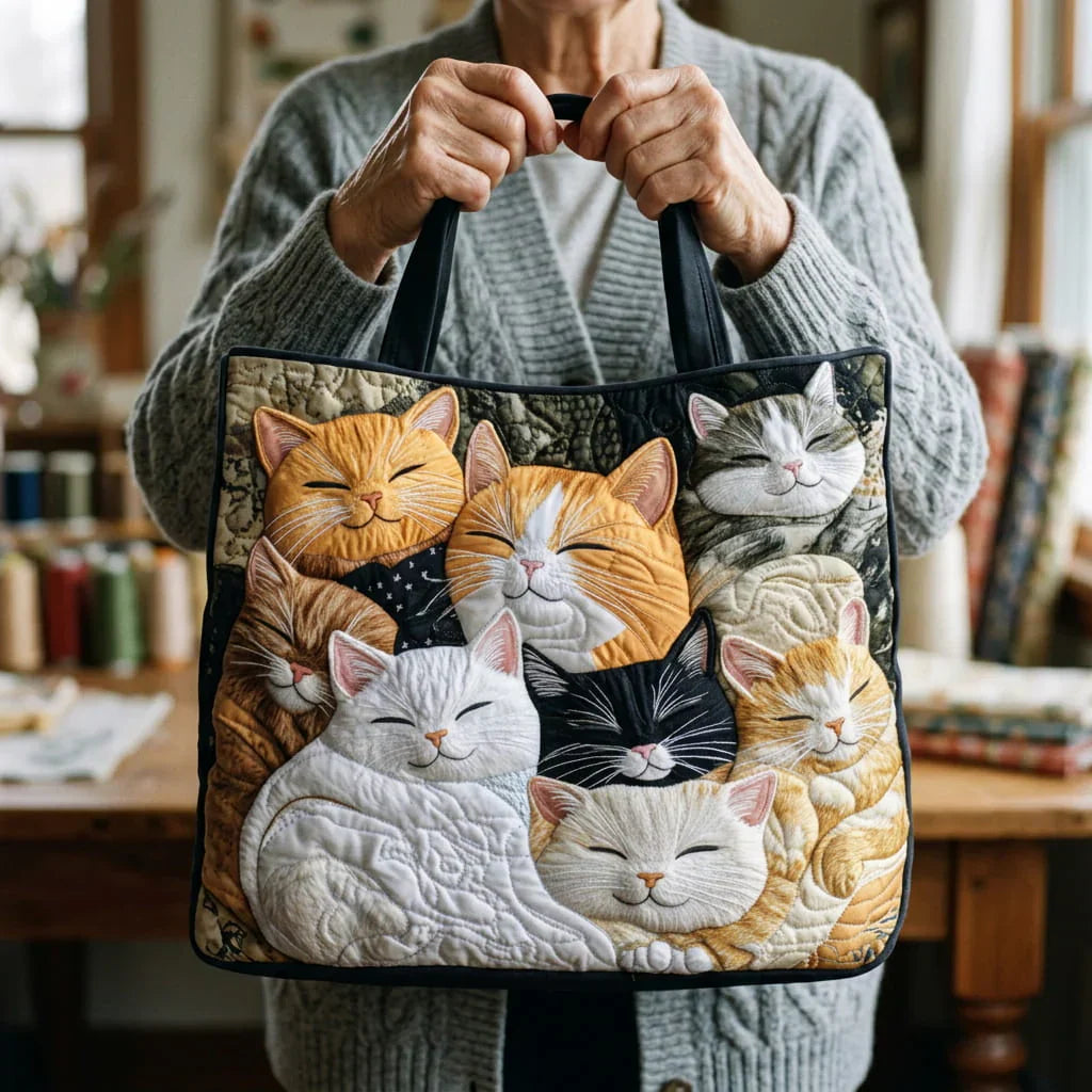 Torba Artisanal Matelassé - Uśpione Kociaki