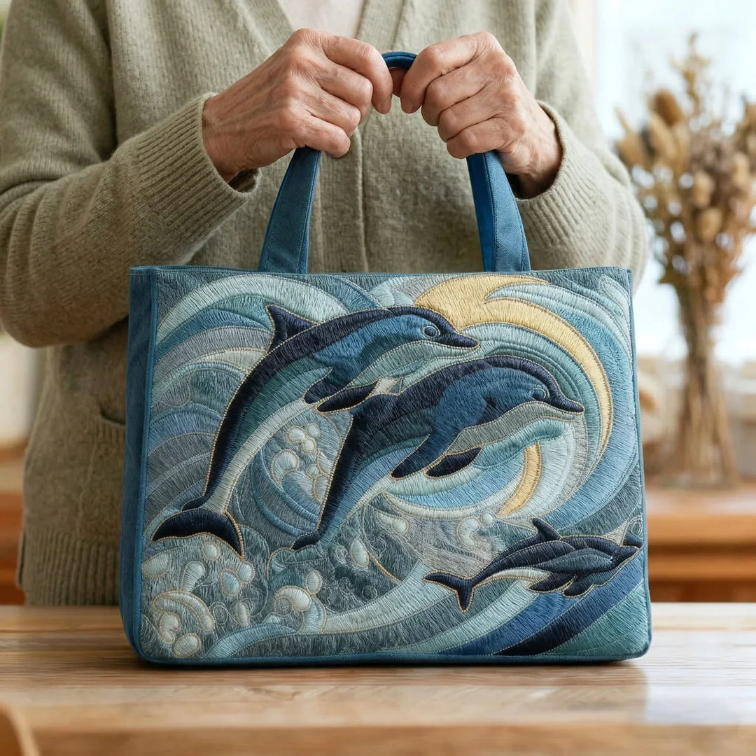 Torba Ręcznie Robiona - Delfin Oceanu