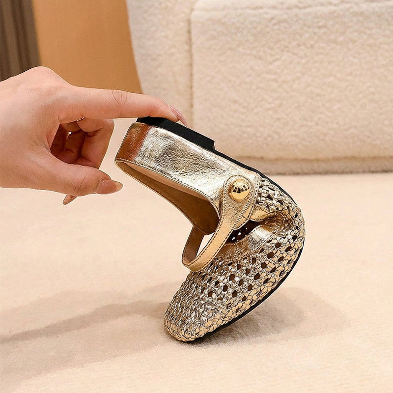 Bella | Mules Mary-Jane Bez Obcasa